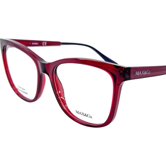 Max & Co MO5040 Womens Eyeglass Frame Shiny Red - Picture 3 of 5